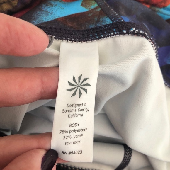 Athleta Colorburst Sonar Leggings size Large - Picture 14 of 16